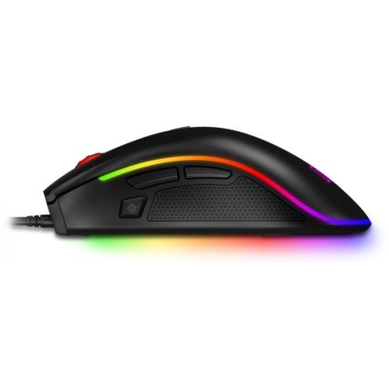 CONNECT IT CMO-3591-BK - Vezetékes RGB LED gamer egér 500-7200 DPI fekete