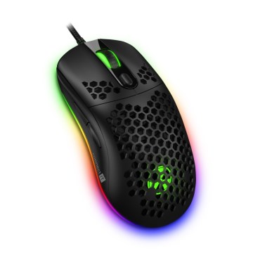 CONNECT IT CMO-5511-BK - Vezetékes RGB LED gamer egér 200-12800 DPI fekete