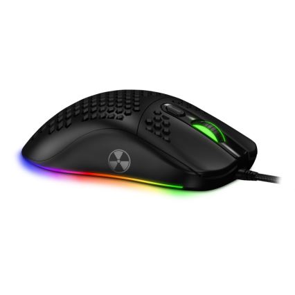 CONNECT IT CMO-5511-BK - Vezetékes RGB LED gamer egér 200-12800 DPI fekete