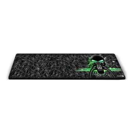 CONNECT IT CMP-1110-LG - Billentyűzet- és egéralátét 88,6x24,5 cm fekete/zöld