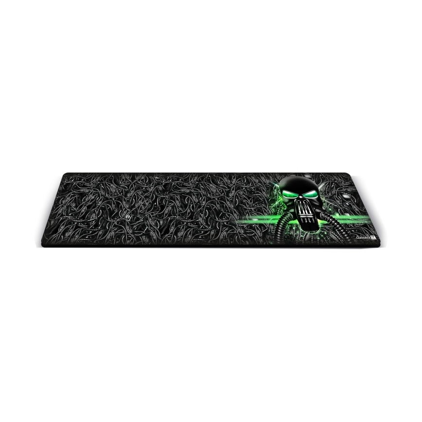 CONNECT IT CMP-1110-LG - Billentyűzet- és egéralátét 88,6x24,5 cm fekete/zöld