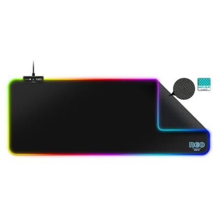 CONNECT IT CMP-3100-LG - LED RGB Gamer billentyűzet és egérpad 80x30 cm fekete