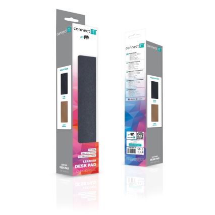CONNECT IT CMP-4040-LG - Kétoldalú billentyűzet- és egérpad 90x40 cm kék/barna