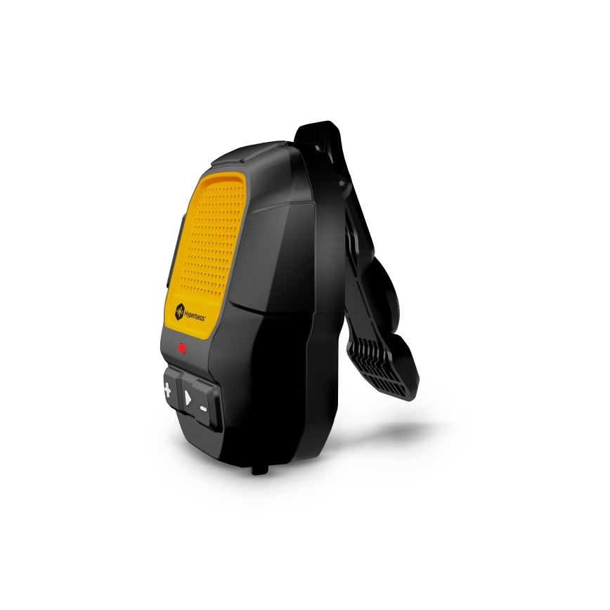 CONNECT IT HSP-1010-BK - Vezeték nélküli ClipBEAT hangszóró beépített mikrofonnal 2W/5V 560 mAh IPX7 fekete/sárga