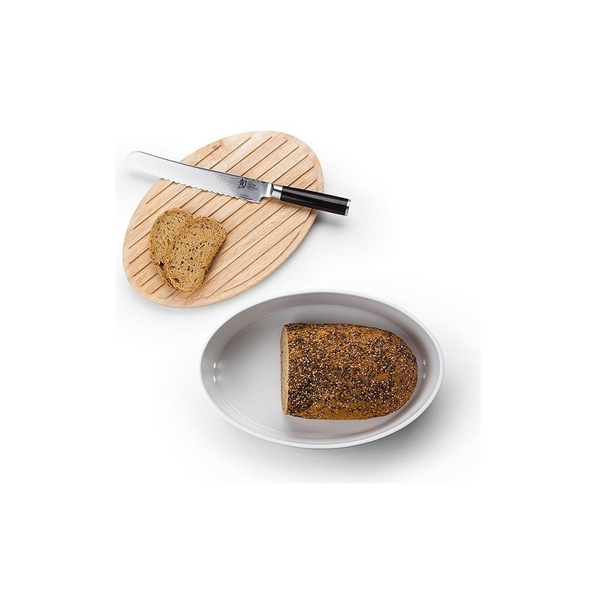 Continenta C3930 - Kenyértartó 13,5x30 cm fehér/bézs