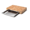 Continenta C4027 - Konyhai vágódeszka tálcával 48x32,5 cm gumifa