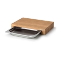Continenta C4110 - Konyhai vágódeszka tálcával 39x27 cm tölgy