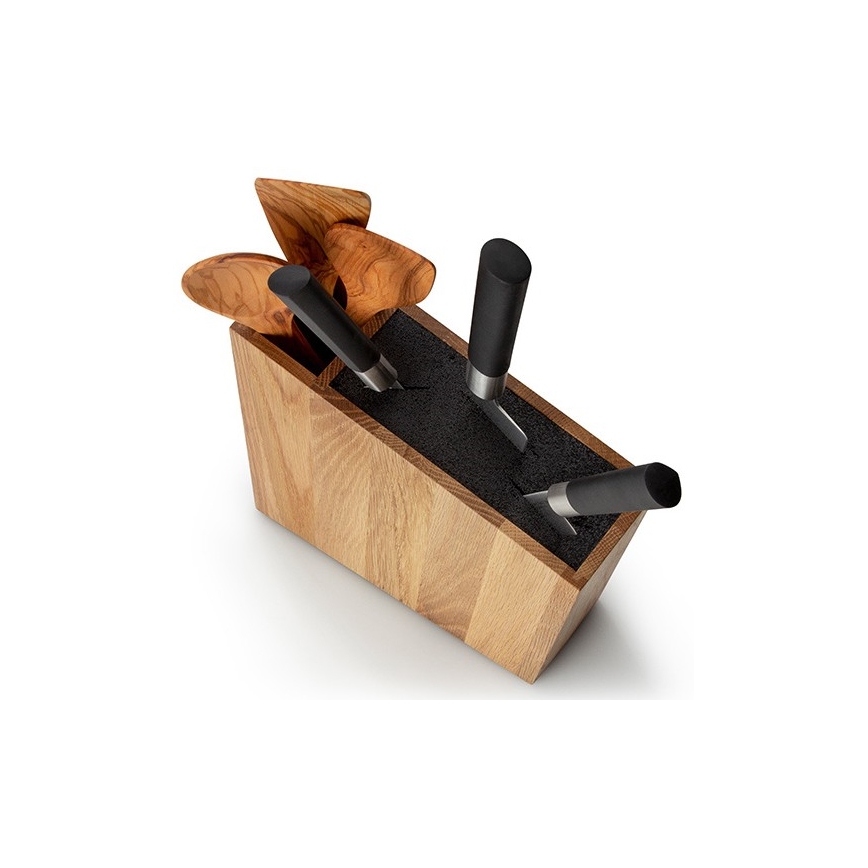 Continenta C4151 - Késtartó flexi betéttel és rekesszel 31x8x24,5 cm tölgy