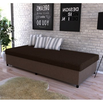 CORY kárpitozott heverő tárolóval 80x200 barna
