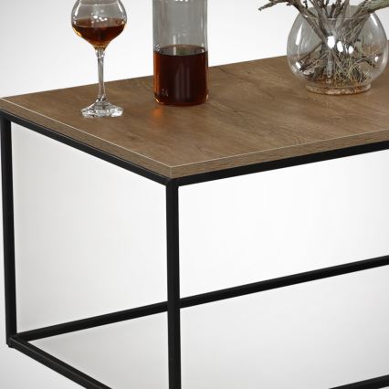 COSCO dohányzóasztal 43x95 cm barna/fekete
