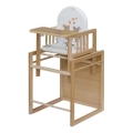 COSING - Gyermek étkezőszék 2 az 1-ben Viktoria bükk/fehér