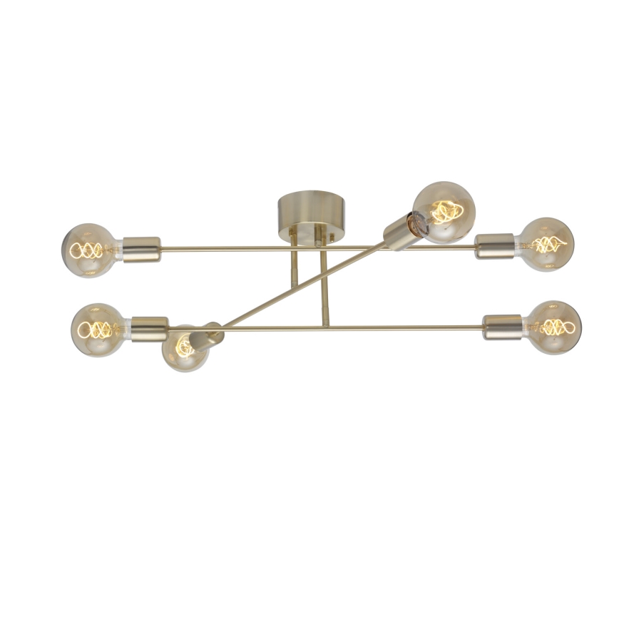 Cottex - BATON felületre szerelhető csillár 6xE27/60W/230V sárgaréz