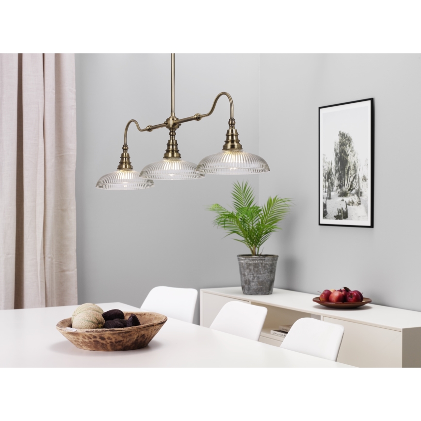 Cottex - Rúdos csillár SNOOKER 3xE27/60W/230V