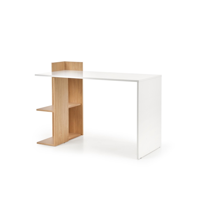 COZYRA íróasztal, tölgy/fehér