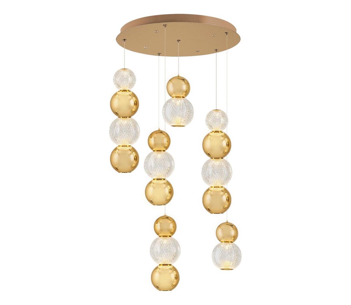 CREMONA kábeles LED csillár, 34W, 230V, 3000K, arany 414LRC1396