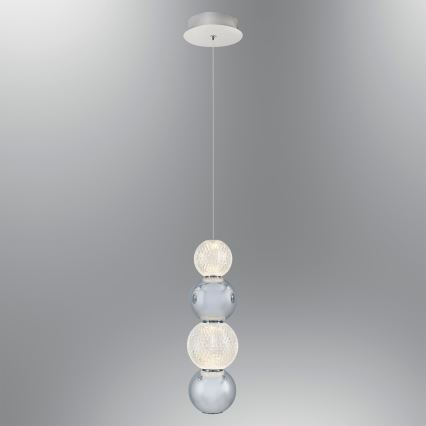 CREMONA LED zsinóros csillár, 7W/230V, 3000K, matt króm