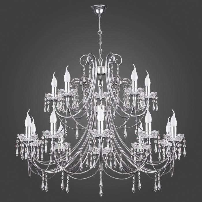 CRISTAL KN/15/CR függeszték 15xE14/60W