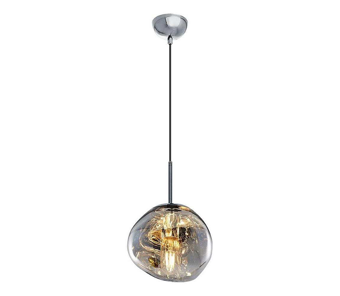 CRUMPLED kábeles függőlámpa 1xE27/24W/230V, átmérő 18 cm, füstszínű 414LRC1272