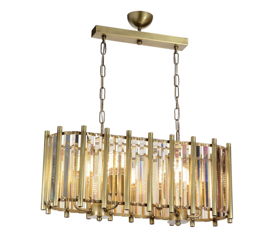 CRYSTALLINE láncos csillár 6xE14/40W/230V sárgaréz 301AUR1216