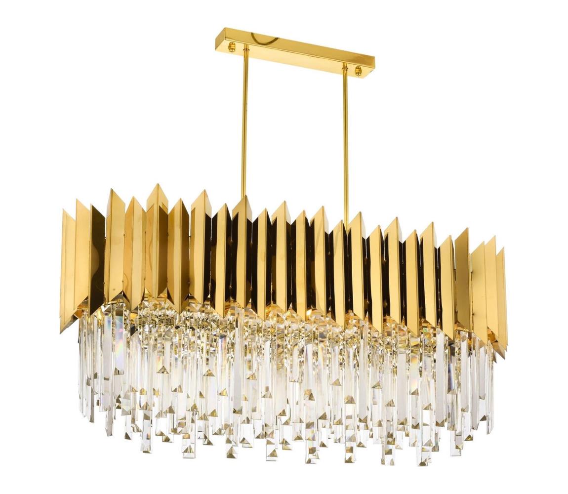 CRYSTALLINE láncos csillár 8xE27/40W/230V aranyszínű 301AUR1172