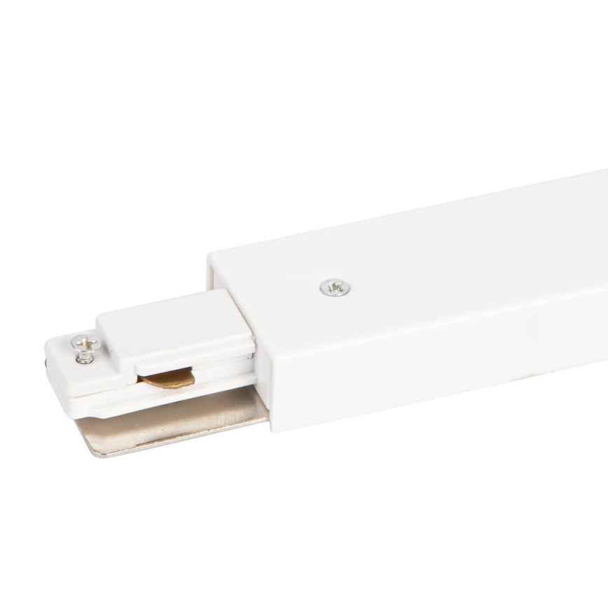 Csatlakozó lámpákhoz sínrendszerben 1 fázisú egyenes + tápegység fehér