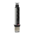 Csatlakoztatható aljzatoszlop asztallaphoz 2x230V + 2xUSB