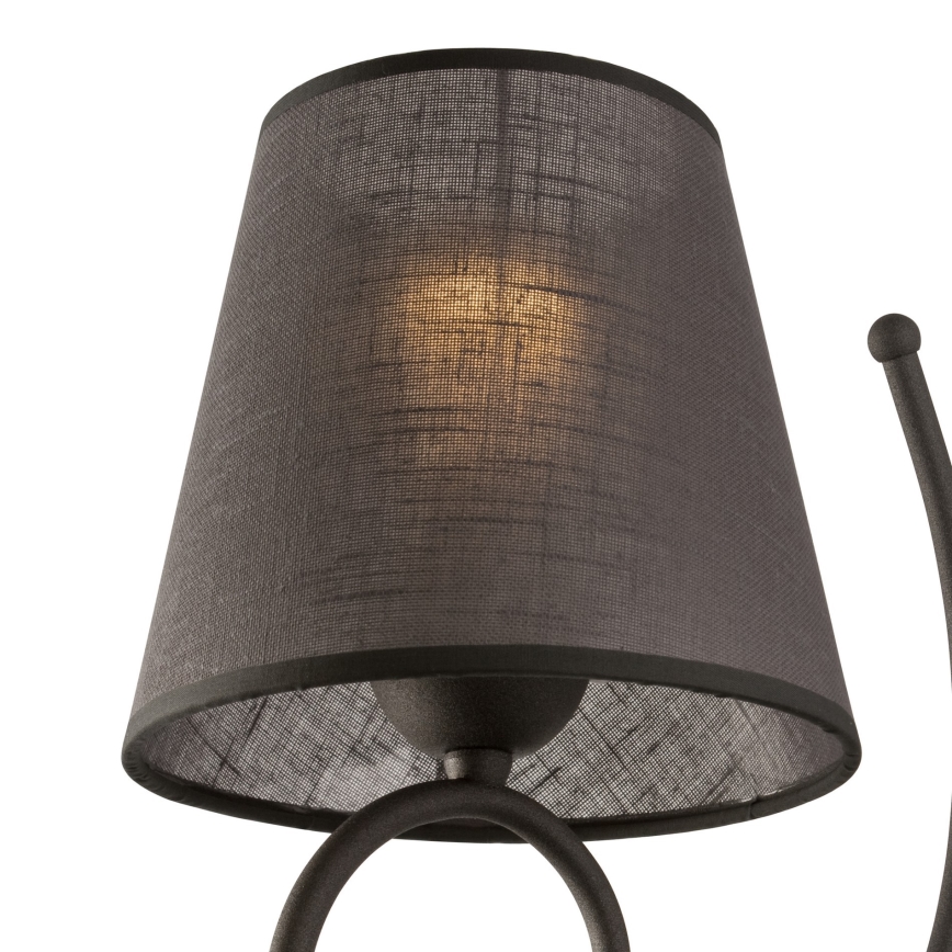 Pótló árnyékoló a LORENZO E27 falikarhoz, átmérő 16 cm, szürke