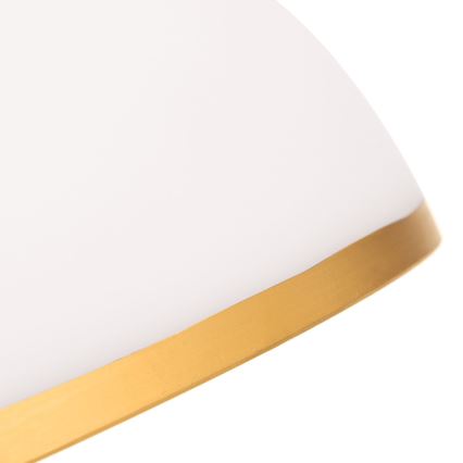 Csereüveg csillárhoz és állólámpához OLD LAMP E27 átm. 30 cm fehér/arany