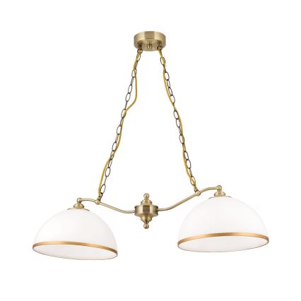 Csereüveg csillárhoz és állólámpához OLD LAMP E27 átm. 30 cm fehér/arany