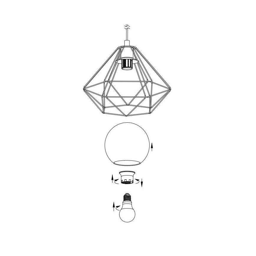 Pótló üveg az Eglo Vernham csillárhoz és asztali lámpához