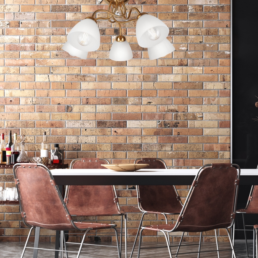 Csillár 5xE27/60W/230V arany