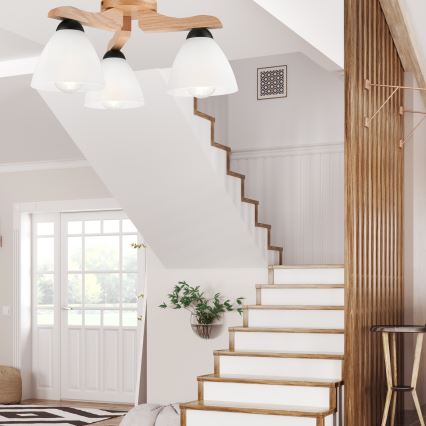 Csillár ADRIANO 3xE27/60W/230V tölgy