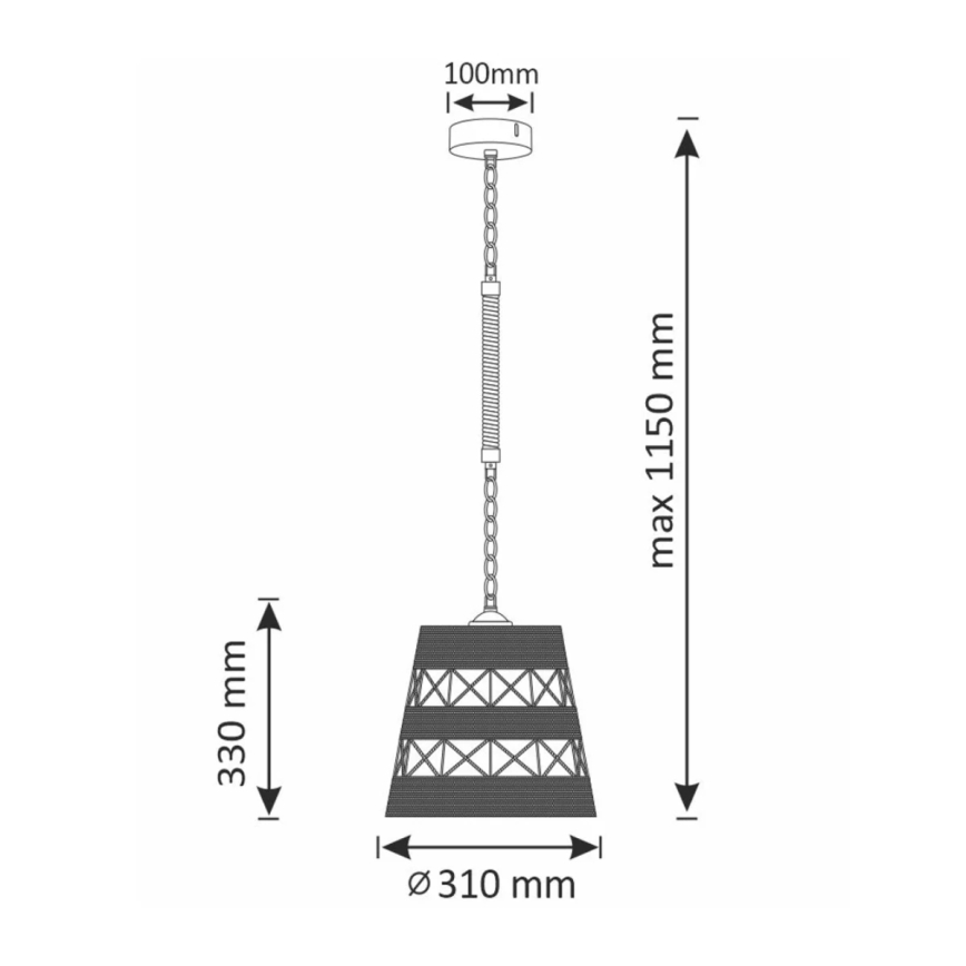Csillár ALMA 1xE27/20W/230V