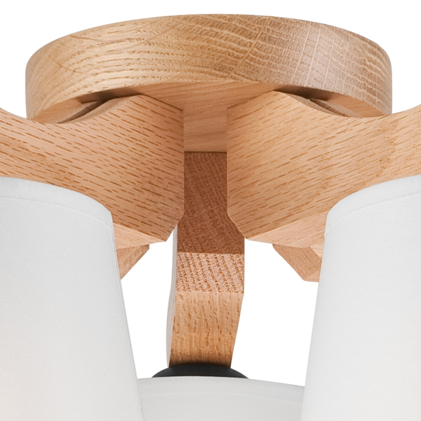 Csillár ANDREA 5xE27/60W/230V tölgy/fehér