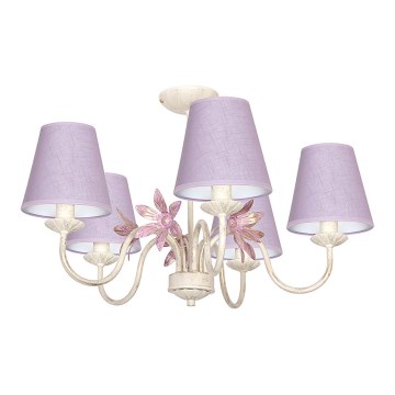 Csillár ASTER 5xE14/60W/230V lila