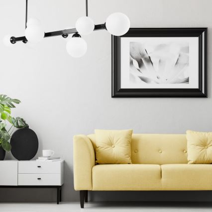 Csillár ASTRO 8xG9/5W/230V fekete