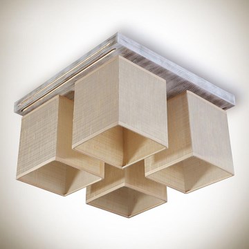 Csillár BERGAMO 4xE27/40W/230V bézs