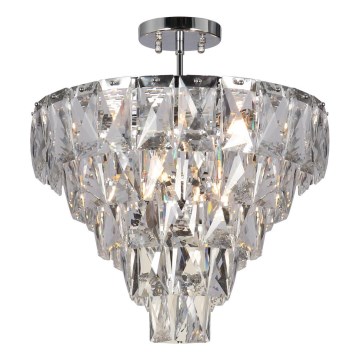 Csillár CHELSEA 6xE14/40W/230V átm. 50 cm fényezett króm
