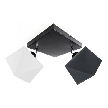 Csillár DIAMENT 2xE27/60W/230V fekete-fehér