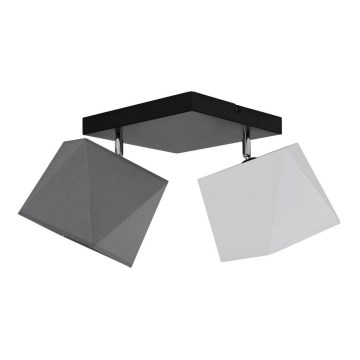 Csillár DIAMENT 2xE27/60W/230V szürkés-fehér
