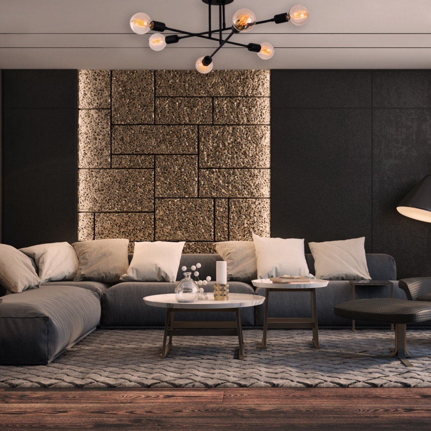 Csillár FLOWER 6xE27/40W/230V