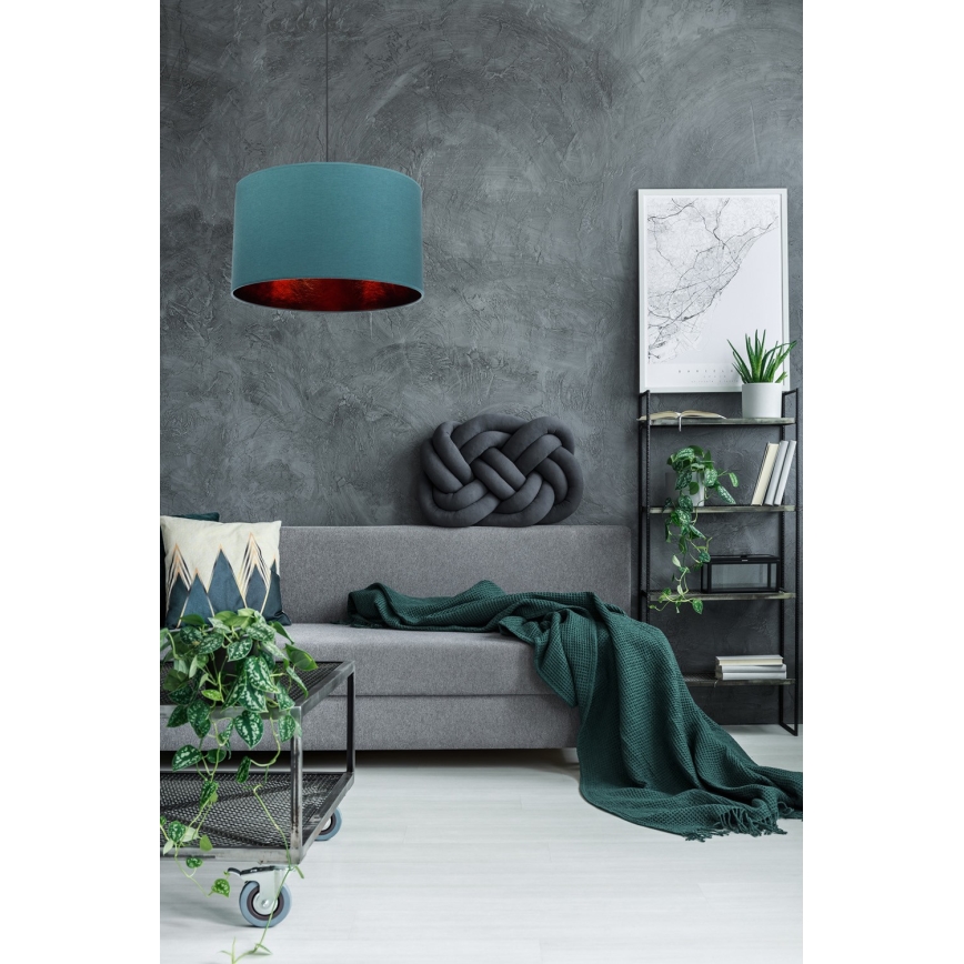 Csillár GLEAM 1xE27/60W/230V türkiz