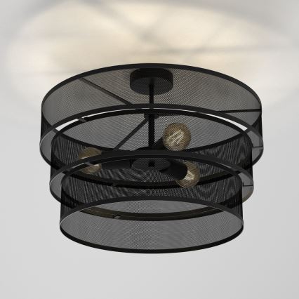 Csillár GLUM 3xE27/60W/230V fekete