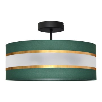 Csillár HELEN 3xE27/15W/230V zöld/arany