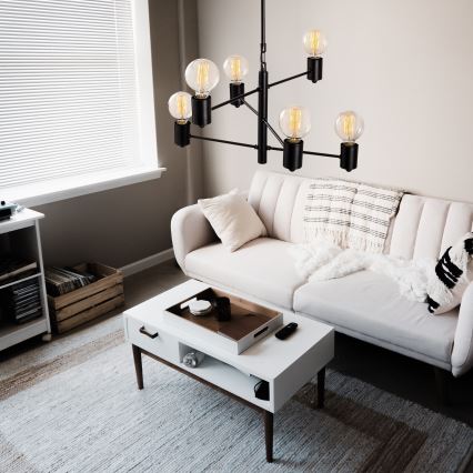 Csillár HEXA 6xE27/40W/230V