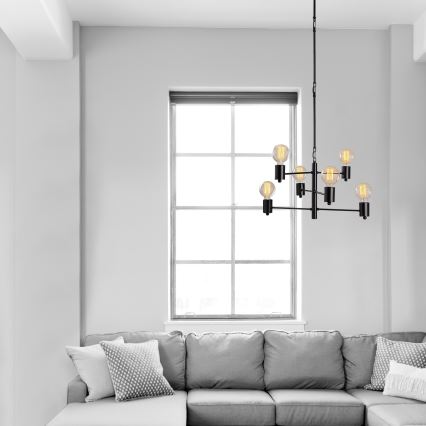 Csillár HEXA 6xE27/40W/230V