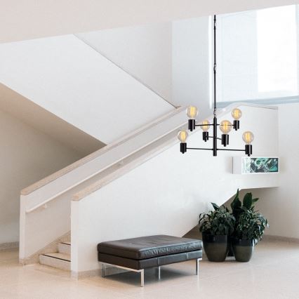 Csillár HEXA 6xE27/40W/230V