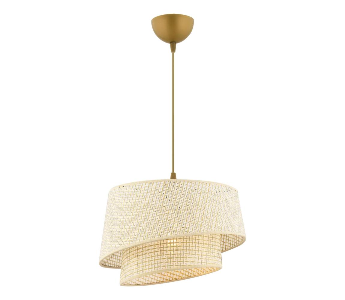 Csillár kábellel BARETTE 1xE27/60W/230V krémszínű 390FLH2484