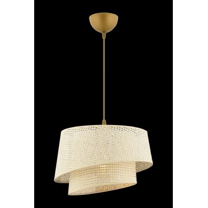 Csillár kábellel BARETTE 1xE27/60W/230V krémszínű