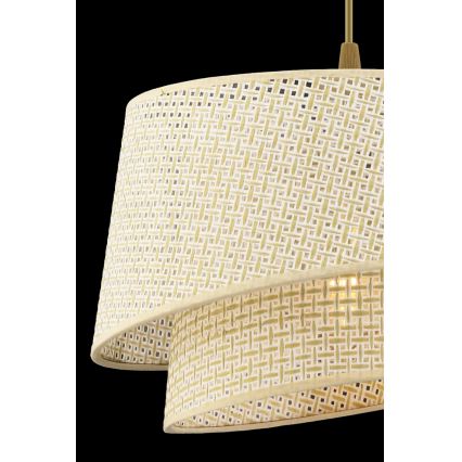 Csillár kábellel BARETTE 1xE27/60W/230V krémszínű